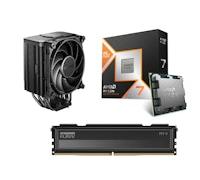 OcUK Gaming Bundle - AMD Ryzen 7 9850X3D + KLEVV FIT V 32GB (2x16GB) 6000MHz C30 DDR5 Dual Channel Kit - Black + be quiet Dark Rock 5 CPU Air Cooler