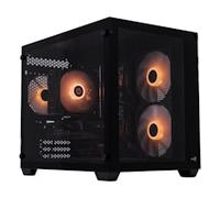 over clockers UK Gaming Pyrite Pre-Built Gaming PC - AMD Ryzen 7 5700X3D CPU, Radeon RX 9060 XT GPU, 32GB DDR4, 2TB Gen4 NVMe SSD - WiFi - ARGB Cooling - Aerocool Dryft Mini v2 - Windows 11