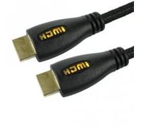 OcUK Value 3m Yellow LED HDMI v2.0 Braided Cable