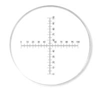 Ocular Reticle Microscope Micrometer Calibration Slide Stage Micrometer Calibration Ruler Slides Acrylic Slide