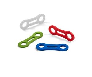 Ocun Biner Fix 16 mm Pack of 10 Red - Biner-Fix Rubber Rings, Size One Size - Colour Red