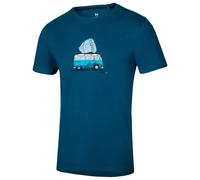 Ocun - Classic T Bus-Stone - T-shirt size S, blue