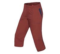 Ocun M Jaws 3/4 Brown - Breathable Elastic Men's Cotton 3/4 Climbing Trousers, Size M - Colour Brown Brandy, Brown Brandy