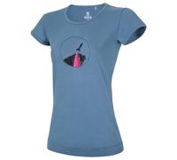 Ocun Classic Organic Rainbow Rocket Short Sleeve T-shirt Blue L Women