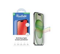 Ocushield Anti Blue Light Screen Protector for iPhone 15 Plus (6.7") - 9H Tempered Glass Filter Blocks UV & Blue Light, Anti-Bacterial, Designed by UK Optometrists