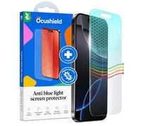 Ocushield Blue Light Screen Protector for iPhone 16 Pro Max | Fits 6.9 inch display. 9H tempered glass blocks UV & blue light. Designed by UK optometrists.