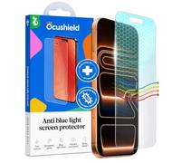 Ocushield Blue Light Screen Protector for iPhone 17 Pro | Fits 6.3 inch display. 9H tempered glass blocks UV & blue light. Designed by UK optometrists.