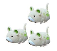 Ocuuer 3Pcs Interactive Cat Electric Hamster Cat Toy Mouse Moving (Khaki) (3pcs C)