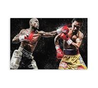 ocvdfss Floyd Mayweather Vs Manny Pacquiao Canvas Poster Bedroom Decor Landscape Office Room Decor Gift 12x18inch(30x45cm)