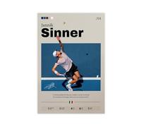 ocvdfss Jannik Sinner Canvas Poster Bedroom Decor Landscape Office Room Decor Gift 12x18inch(30x45cm)