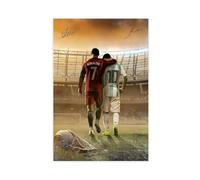 ocvdfss Lionel Messi Cristiano Ronaldo Canvas Poster Bedroom Decor Landscape Office Room Decor Gift 24x36inch(60x90cm)