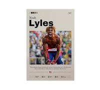 ocvdfss Noah Lyles Canvas Poster Wall Art Decor Print Picture Paintings for Living Room Bedroom Decoration 12x18inch(30x45cm)