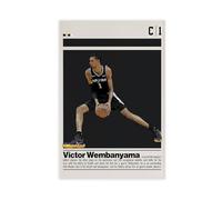 ocvdfss Victor Wembanyama Canvas Poster Wall Art Decor Print Picture Paintings for Living Room Bedroom Decoration 12x18inch(30x45cm)