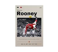 ocvdfss Wayne Rooney Canvas Poster Wall Art Decor Print Picture Paintings for Living Room Bedroom Decoration 16x24inch(40x60cm)
