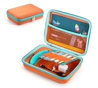 OCXLLEATLY Portable Storage Case Compatible with 3Doodler Start+ Essentials (2024) 3D Pen Set, Carry Bag for 3D Printing Pen, Refills, Power Adapter, Cable and Accessorries (Orange)