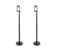 OCXLLEATLY Speaker Floor Stands Pair for Samsung Rear Speakers 9500S/Q990F/930F, Height Adjustable (31.5" to 51") Audio Bracket with Cable Management, Black