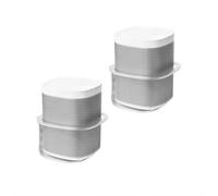 OCXLLEATLY Wall Mount Bracket Pair for SONOS One SL/Play:1 Smart Speaker, Heavy-Duty Metal Speaker Holder with Protective Guardrails Home Audio Accessories, Silver