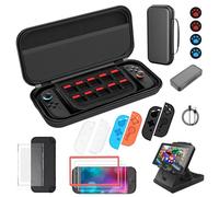 OCYEMY 20 in 1 Carrying Case & Accessoires for Nintendo Switch 2 (2025), Travel Bag Bundle for Switch 2, Include Dockable Clear Case, Silicon Joycon Cover, Thumb Grips, Screen Protectors, Holder