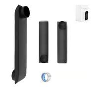 OCZWV Periscope Dryer Vent Connector Kit, Upgraded 304 Stainless Steel Adjustable 21-38",Telescoping Dryer Vent Duct Fit for Whirlpool and All 4in Dryer Outlet - Flat Dryer Vent Duct (Black)