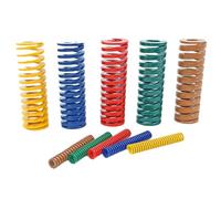 OD 10mm/ID 5mm Compression Die Springs - Customizable Light, Medium, Heavy Load Duty Mould Springs(TF Yellow,10x5x80mm-2pc)
