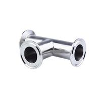 OD 19mm Stainless Steel SS304 3 Way Tee Ferrule OD 25.4mm