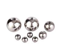 OD 5-60mm Threaded Half Hole Balls Stainless Steel Drilling Ball Blind Hole Female Thread M2 M2.5 M3 M4 M5 M6 M8 M10 for industrial use(M10,OD 17mm)