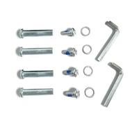 OD 8mm/0.31in Shaft Hex Socket Screw Inline Skate Wheel Roller Blades Replacement Skate Wheel Axles Repair kit w/Installation Tools (8 * 40mm/0.31 * 1.57in)