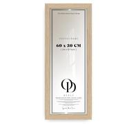 OD Deals 60x30cm (600x300mm) Elegant Picture Frame | Contemporary Flat Profile | MDF Backing Board | Strong Metal Clips & Sawtooth Hangers | Oak