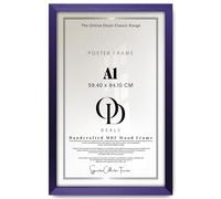 OD Deals A1 Purple Picture Frame 33x23 Inch (84.1x59.4 cm) MDF Flat Edge Frame with Perspex | Bold, Trendy & Colourful Frame for Posters, Photos & Kids’ Rooms (Purple)