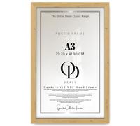 OD Deals Elegant A3 29.70 X 41.90 CM Poster Frame For Wall Display And Table Stand Showcasing Photos And Artwork In Living Room Gallery Or Office With 16 X 11 Inch Pine Border And Clear Sheet