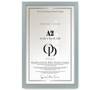OD Deals Modern A2 41.90 X 59.40 CM Poster Frame With High-Definition Perspex Front For Vertical And Horizontal Display Ideal For Home Décor And Galleries Gallery Ready 23 X 16 Inch Silver