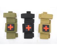 OD Green MOLLE Medical Kit Holder Tactical Tourniquet Pouch First Aid Bandage Scissors Carrier Utility Pouch for Tactical Vest Backpack Belt Outdoor Field Gear
