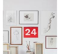 OD OCTÀGONDESIGN 2024 Wall Planner | A3 Size | Red