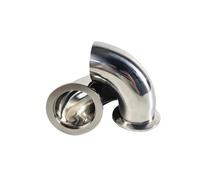OD19 25 28 38 45 51 57mm Butt Weld to KF16 KF25 KF40 KF50 Vacuum 90 Degree Elbow Pipe Fitting Homebrew(KF40-OD38mm)