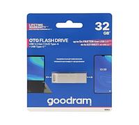 ODA3-0320S0R11 Pendrive USB 3.2 32GB R: 60MB/s W: 20MB/s Silver USB A,USB C GOOD