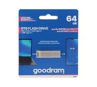 ODA3-0640S0R11 Pendrive USB 3.2 64GB R: 60MB/s W: 20MB/s Silver USB A,USB C GOOD
