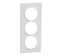 Odace Styl 3-Hole Vertical Plate Centre Distance 57 mm White