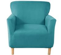 Odaima Armchair Covers 1 Seat Stretch Velvet Club Chair Slipcovers Banquet Armchair Covers Sofa Couch Cover Anti Slip Washable Furniture Protector,with Elastic Bottom(K)