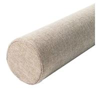 Odaima Cylindrical Pillow Cushion,Round Cervical Roll Bolster Pillow,Cervical Neck Roll Pillow Linen Covers With Zipper Removable,for Head, Neck, Back And Legs(Camel,12cmx50cm)