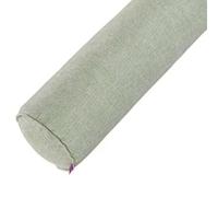 Odaima Round Cylinder Bolster Pillow Cotton Linen Cylindrical Pillow for Bed Couch Home Decor Sofa Lumbar Support Long Pillow Neck Bolster Roll Headrest(Grass green,20x120cm)