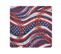 ODAWA Anti-scratch Lens Camera Wrap Baseball Flag Stripes Self Adhesive Cloth Anti Scratch Equipment Wrap Storage Pouch 17.7x17.7in