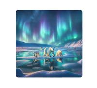 ODAWA Aurora Polar Blue Self Adhesive Cloth 17.7X17.7 Inch Magic Flexible Folding Self-Stick Makeup Bag Wrap Protection for Camera and Lens