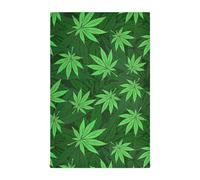 ODAWA Cannabis Leafs Dish Towels Soft and Super Absorbent Dish Towel DishCloths for Kitchen, Set of 1