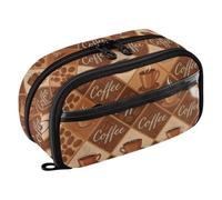 ODAWA Coffee Diamond White Big Capacity School Stationery Organizer for Artists, 8.3"x 3.1"x 4.9"
