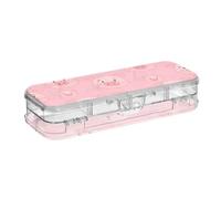 ODAWA Cute Pig Faces Double Layer Pencil Box Pencil Box for Boys 8.3" L x 3" W x 1.9" H