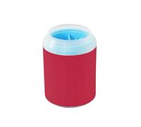 ODAWA Dog Paw Washer Cardinal Red Outdoor Paw Washer with Soft Bristle