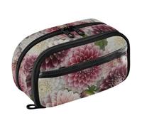 ODAWA Gradient Petal White Pink Large Capacity School Stationery Organizer for Artists, 8.3"x 3.1"x 4.9"
