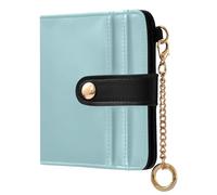 ODAWA Khaki Mini Womans Wallets RFID Women Wallets with 7 Card Slots, Light Aqua Blue, One Size