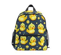 ODAWA Kids Travel Backpack Funny Ducks Navy Kids Backpacks for Preschool Elementary School Backpack with Chest Strap, Small