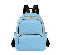 ODAWA Light Goldenrod Yellow Backpack Purse for Women Anti Theft Travel Backpack Travel Backpack Women, Light Sky Blue, 11.41 x 6.1 x 14.17 in